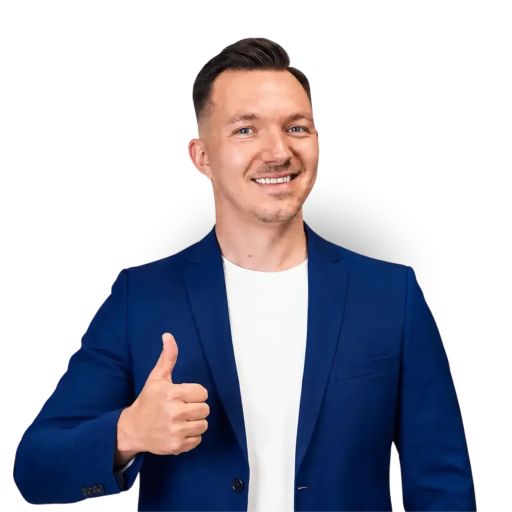 Nils Grünewald zeigt Daumen hoch
